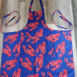 LOBSTER PRINT APRON