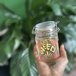 Smell-Proof Storage Container – Holds Up to 8 oz | Herb Jar | Airtight