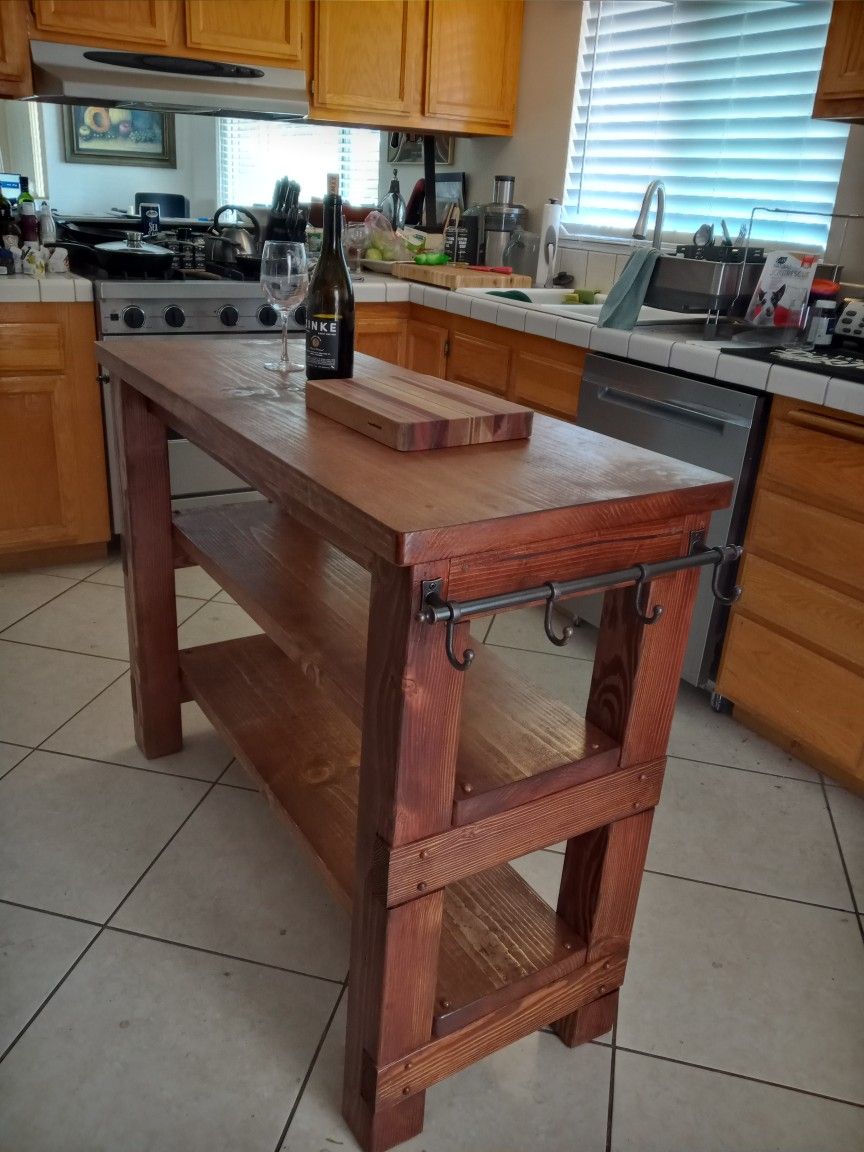 Farmhouse Tables And Rustic Kitchen Islands.