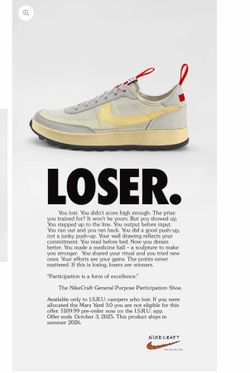 Nikecraft Tom Sachs General Purpose Participation Nike Shoe size 10M size swap