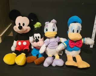 Disney Mickey Mouse Character Plush Set of 4