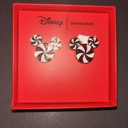 New 4 Disney Earrings & 2 Disney Bag Charms/key Chains