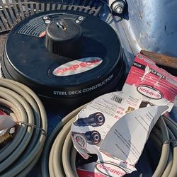Pressure Washer Hose And 16 Inch Brush