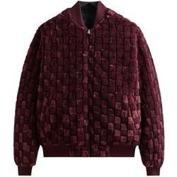 2025 Kith Reversible Faux Fur Avery Bomber 'Magma'