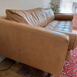 Poly And Bark Leather Sofa