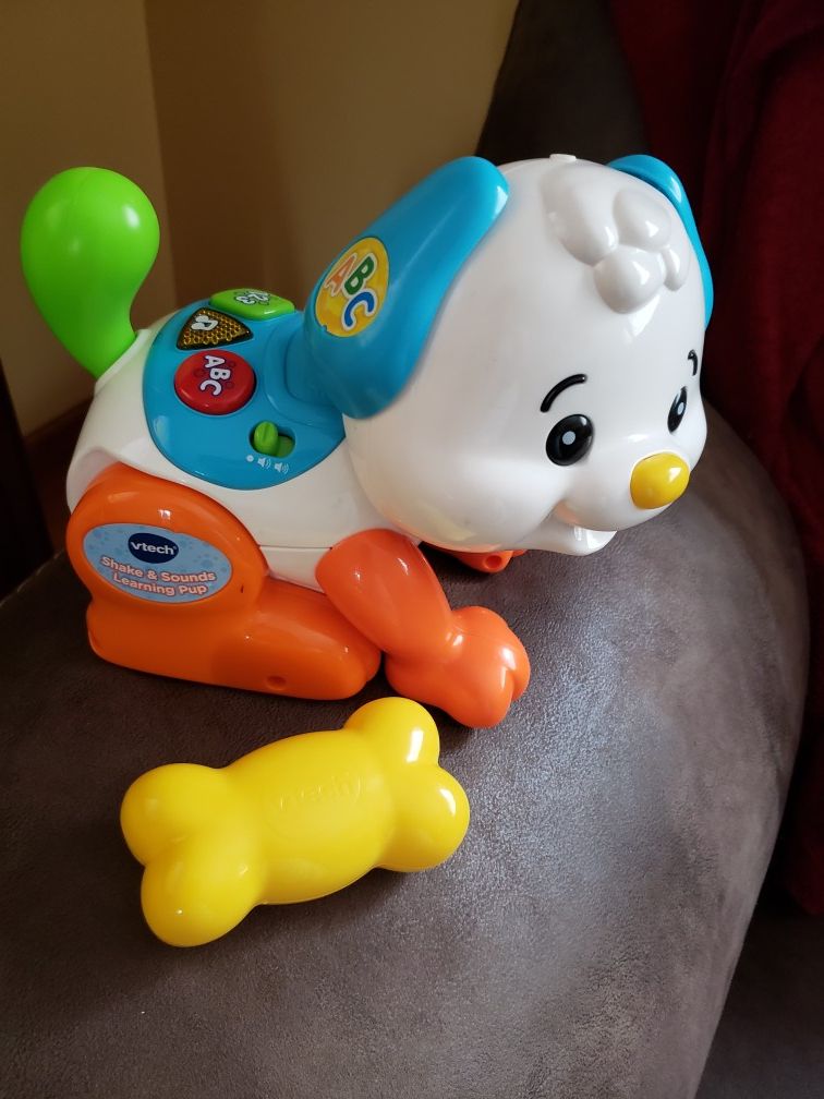 Vtech shake and sounds learning pup with bone