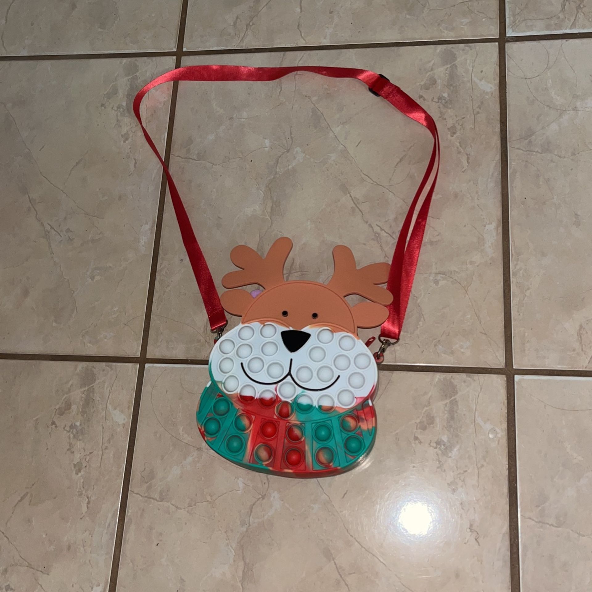 reindeer christmas pop it purse