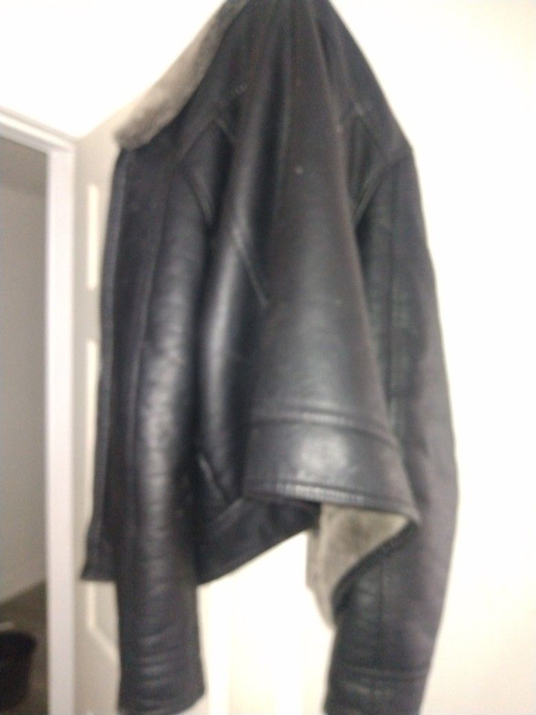 Leather Guess Jacket XL