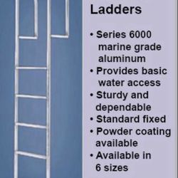 Do you need a new dock ladder? Brand New 5 Step Aluminum Dock Ladder Only $149.99 Other sizes and styles available