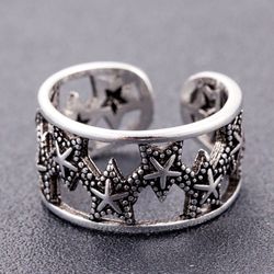 Star Ring 925 stamped sterling Silver