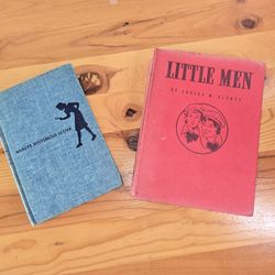 Antique Books Little Men And Nancy Drew- Nancy's Mysterious Letter