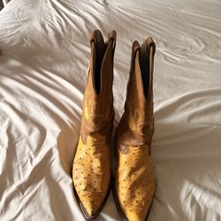 Western Ostrich Boots Cuadra