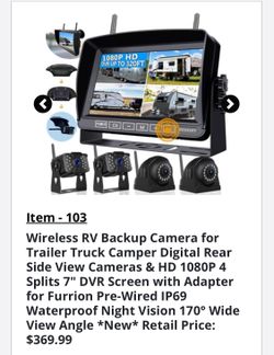 Wireless Backup Cameras For Rv Trailer Truck