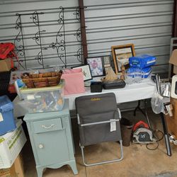 Microwave, Boxes,Tools, Small Dresser, Toys 