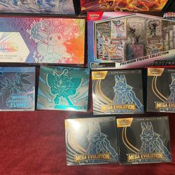Pokemon Sealed Prismatic SPC, Phantasmal ETB, Mega ETB