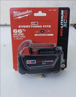 MILWAKEE M18 BATTERY HIGH CAPACITY 5.0 NEW SEALED