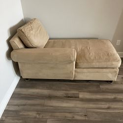 Large Taupe In Between Beige Right Arm Chaise  