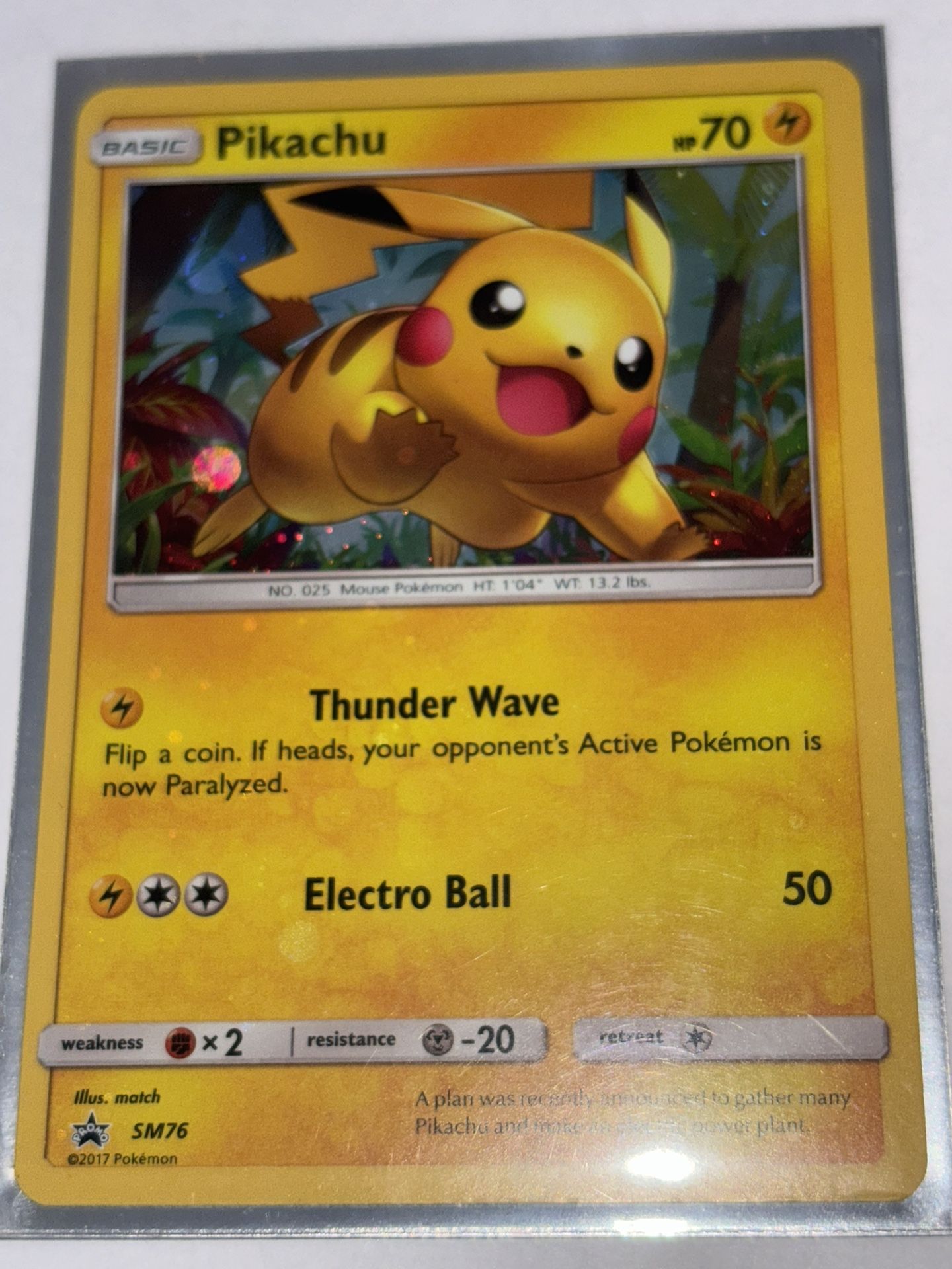 2017 Pikachu Holographic Black Star Promo π«