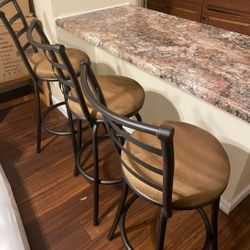 Set De 3 Bar Stools (Nuevos En Caja)