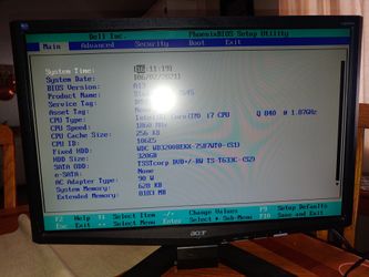 Acer 21.5 Inch Monitor
