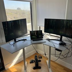 Motorized Corner Standing Desk