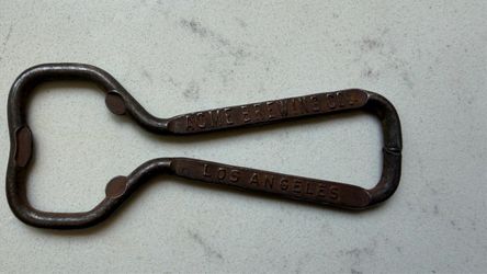 Vintage 1940’s Wire Bottle Opener  Acme Brewing Co. Los Angeles  CA