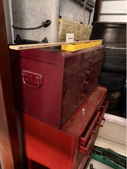 Tool box two-tier/ rolling