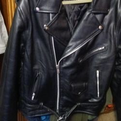 All State Motorcycle Leather Jacket 