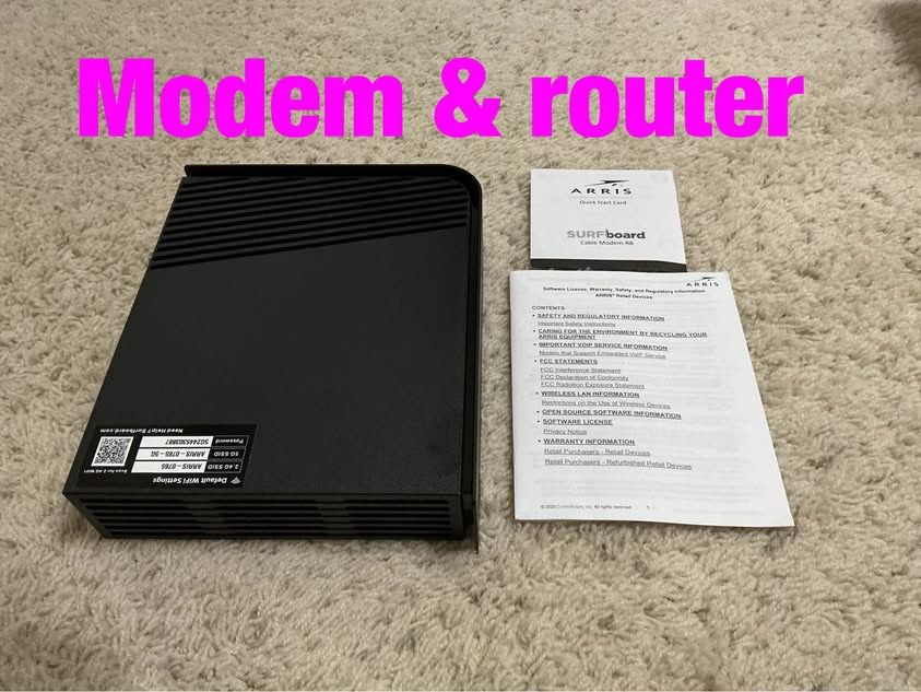Modem & routers  -  $20 each