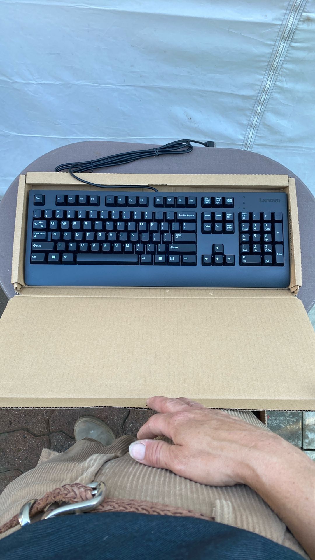 Brand New In Box Lenovo Keyboard With Cord $15