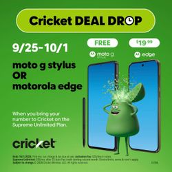 Limited Time Deal With Cricket!