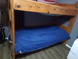 Twin-Over-Twin Bunk Bed - Solid Wood