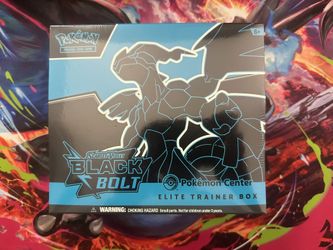 Black Bolt Pokemon Center Elite Trainer Box (Exclusive)  Accepting All Reasonableuu Offers Cash Or Zelle