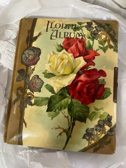 Vintage Antique Emboss Celluloid Victorian Era, Photo Album,, Rare Collectible