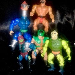 5 VTG Heman Action Figure Lot