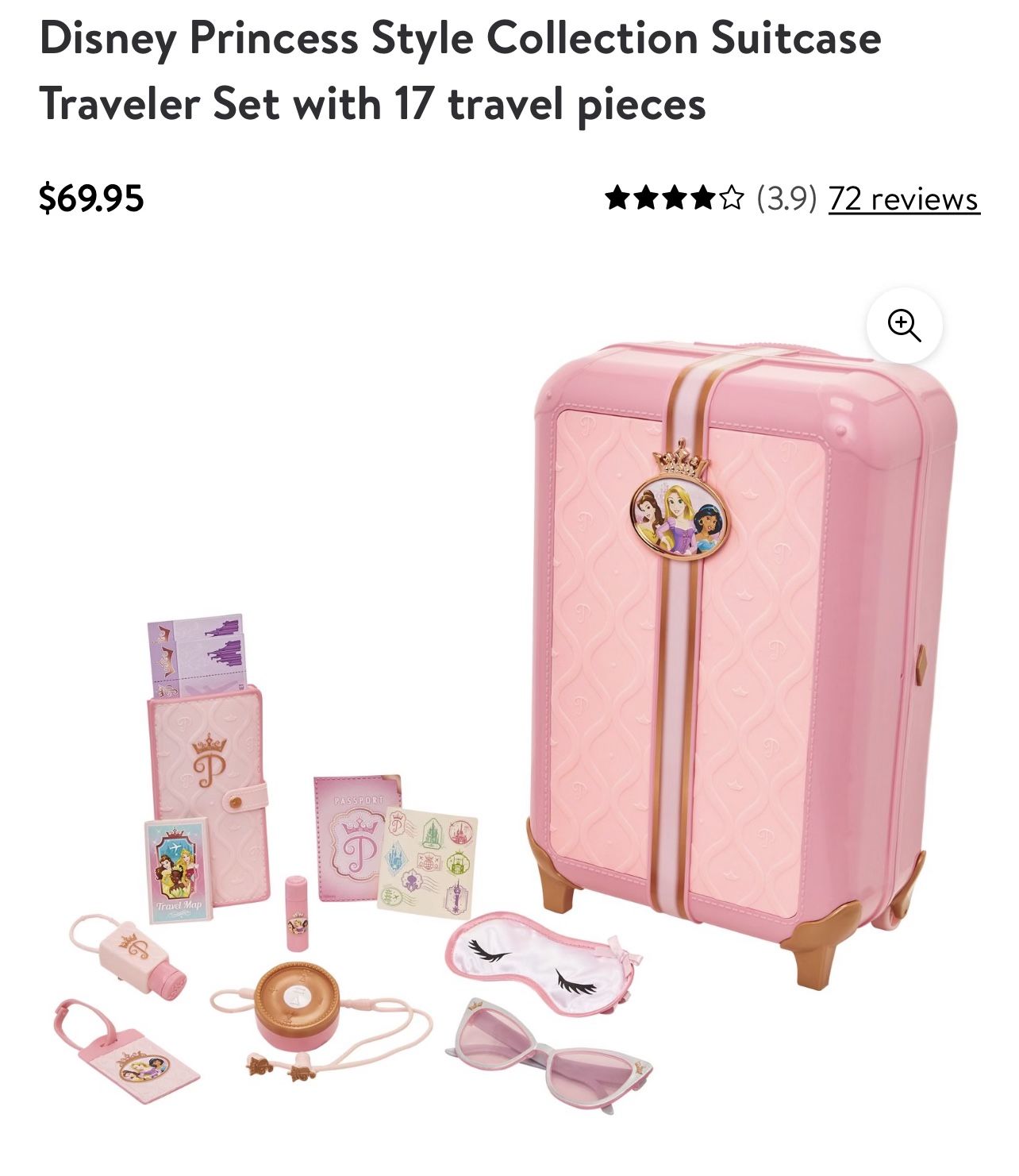 Disney Princess Style Collection Suitcase Travel Set