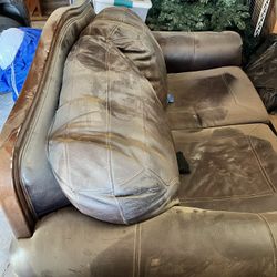 Leather Loveseat Sofa