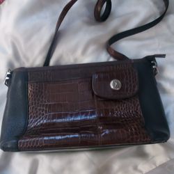 Brighton Like New Black/Brown Shoulder Bag -  A472038