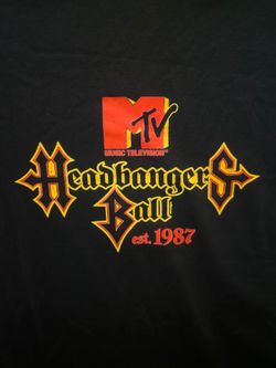 Medium Headbangers Ball Est. 1987 Black T-Shirt