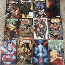 Lot Of 18 Unused Comic Books Spider-Man Superman Etc