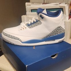New!! Jordan 3  "Wizards" Size 12 Mens
