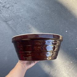 Wide Mouth Ceramic Glazed Pot