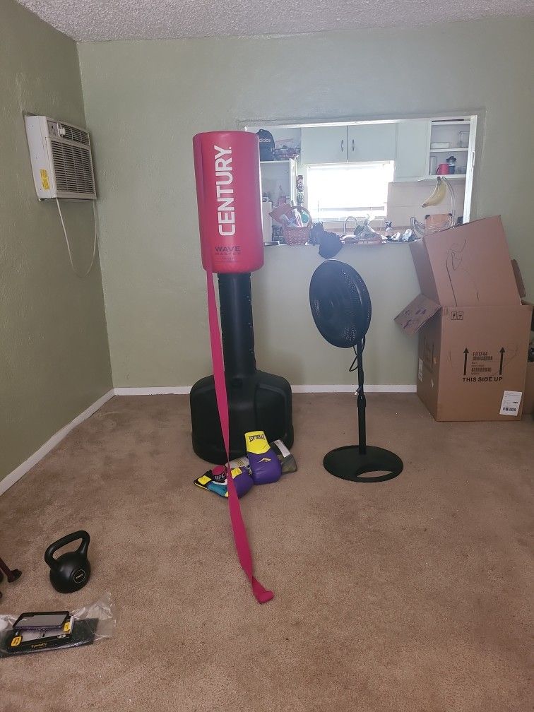 Free-standing boxing bag