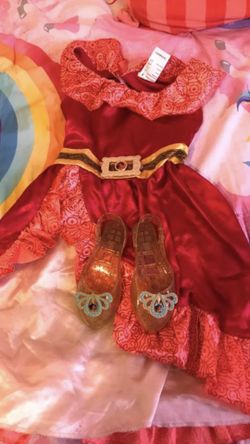 Elena of Avalor Costume&Shoes Size 4-6