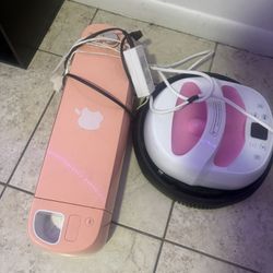 Cricut machine and heat press