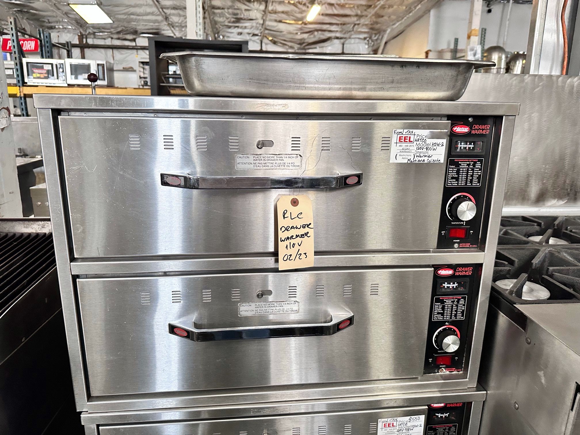 Hatco Warmer Two Drawer