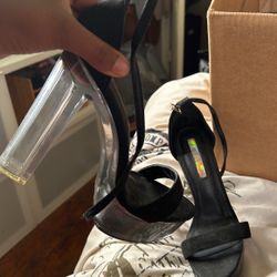 Liliana Women’s High Heels Platform Chunky Block Sandals Black