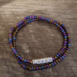 customized name ankle bracelet 6$ single 10$ for double