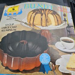 Vintage Nordic Ware Bundt Fluted Tube Pan #50135 Avocado 12 cup 1970's, Made In  USA 