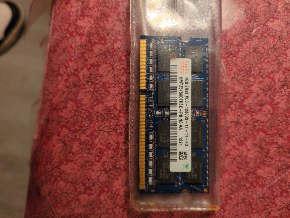 4G Laptop Memory